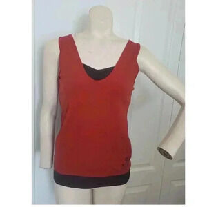 Tuff athletics work out tank top with built in bra MEDIUM